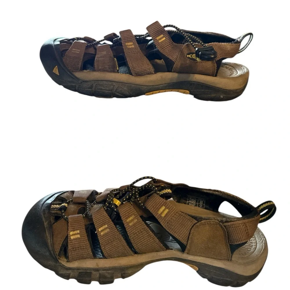 KEEN Newport H2 Brown Rugged Sport Sandals Men’s US 8.5 Trail Outdoor Hiking